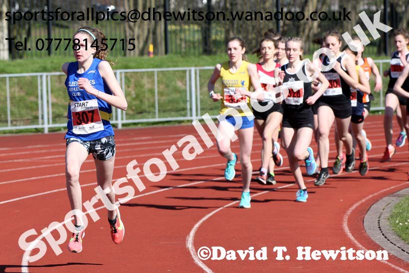 Girls Under-15s 5k Road Race, Stanley Park, Blackpool. Photo: David T. Hewitson/Sports for All Pics